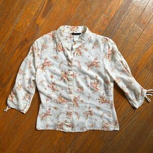 Floral Print Women's Blouse 100% cotton